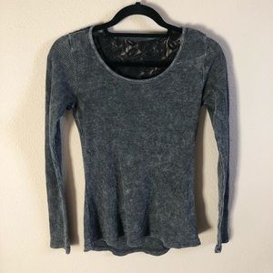 Charcoal long sleeve shirt